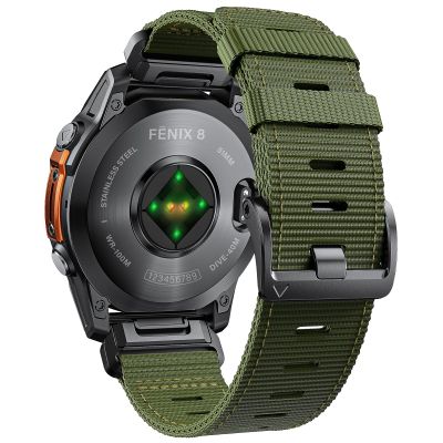 Compatible with Garmin Fenix 7X/ 6X/ 5X/ 8/8 Pro 51mm/5X Plus/6X Pro/7X pro, Nylon Quickfit 26 Watch Band for Tactix 7/Descent MK1/Mk2/Mk3i 51mm/Quatix 7X/D2 Delta PX/D2 Charlie/Epix Pro 51mm