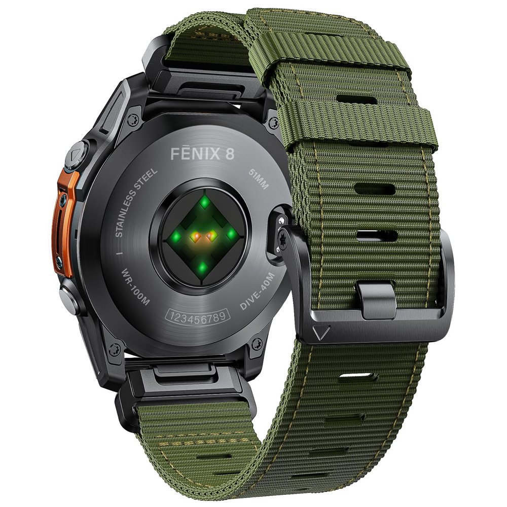 Compatible with Garmin Fenix 7X/ 6X/ 5X/ 8/8 Pro 51mm/5X Plus/6X Pro/7X pro, Nylon Quickfit 26 Watch Band for Tactix 7/Descent MK1/Mk2/Mk3i 51mm/Quatix 7X/D2 Delta PX/D2 Charlie/Epix Pro 51mm