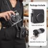 MUZIRI KINOKOO Case for Instax Mini 40, Protective Case Compatible withFujifilm Instax Mini 40 /Fuji Mini 40 Instant Camera - PU Leather Instax Mini 40 Case with Shoulder Strap - Black view 4