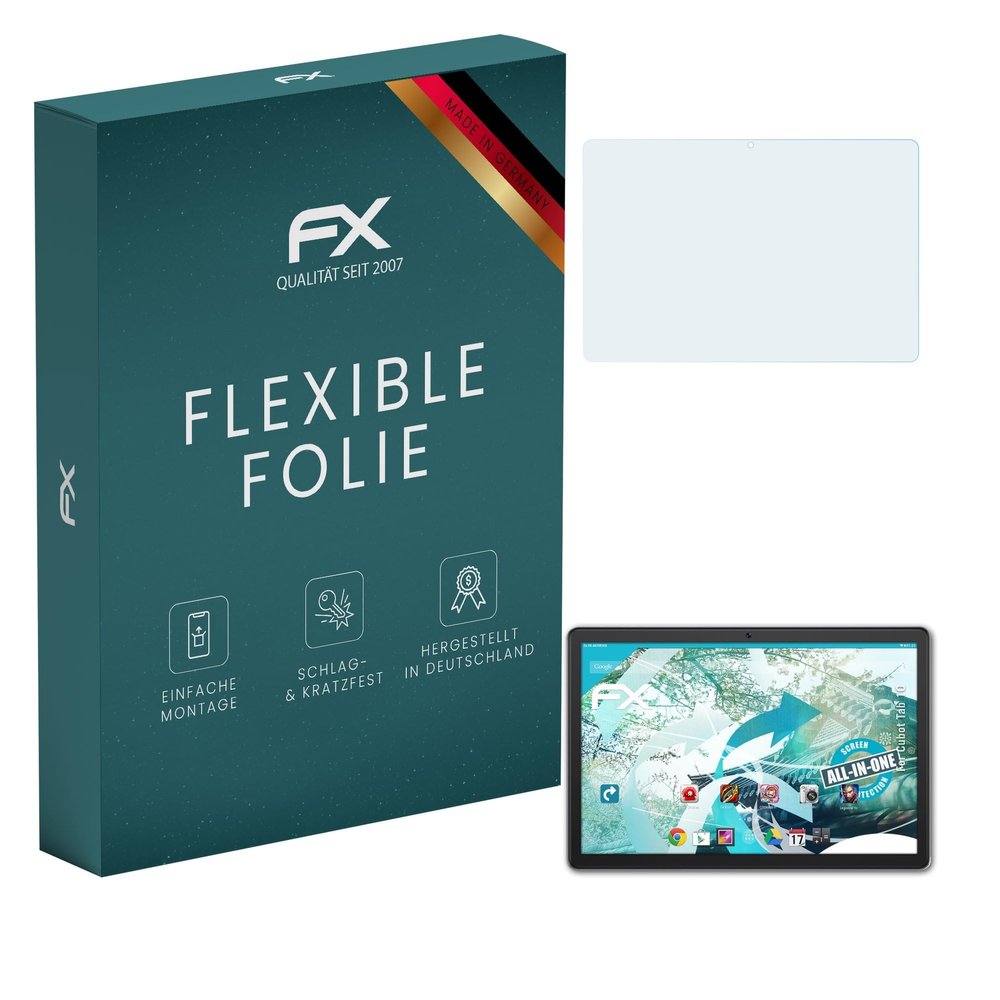 atFoliX Screen Protector compatible with Cubot Tab 10 Protector Film, ultra clear and flexible FX Screen Protection Film (2X)
