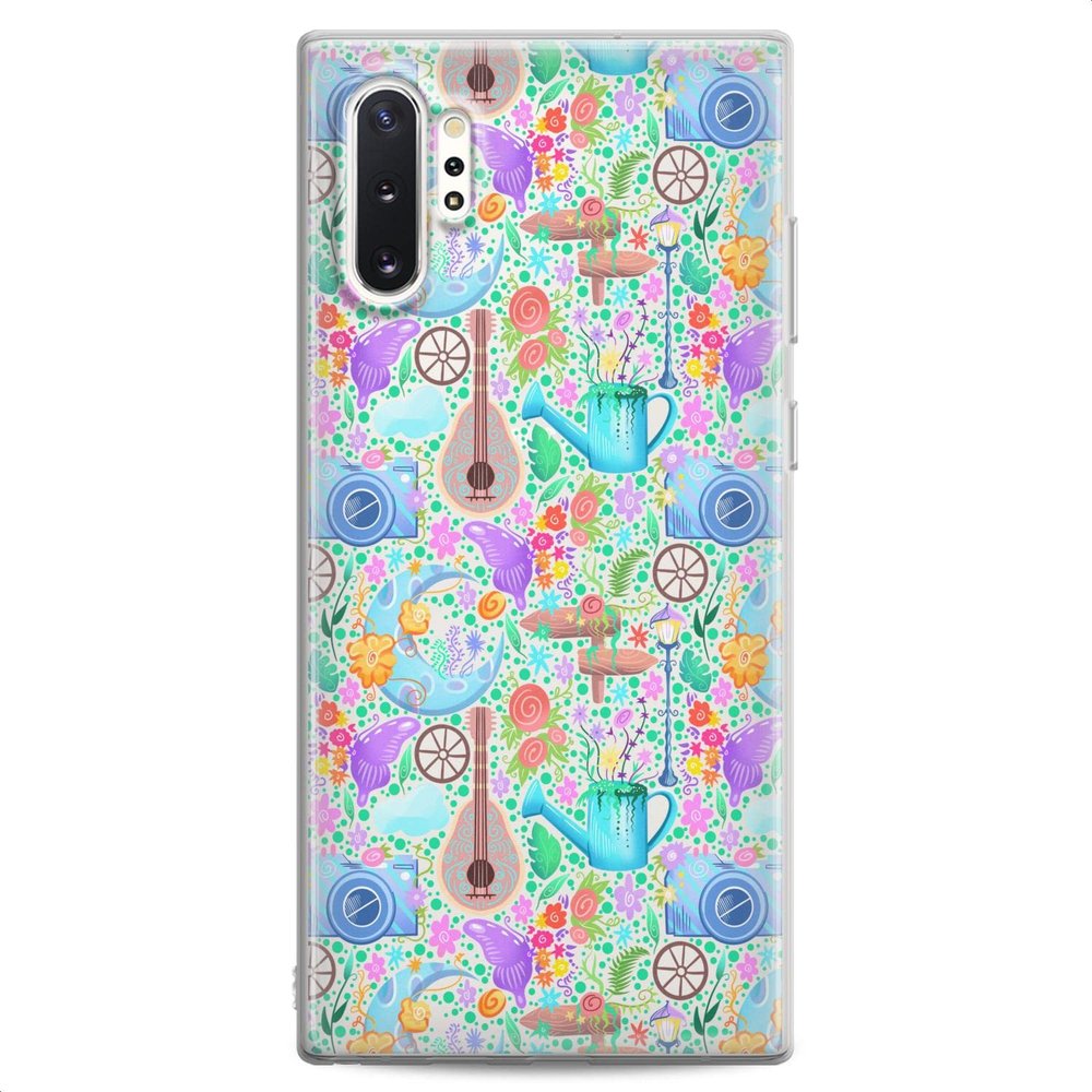 Cavka Case Compatible with Samsung S25 S24 S23 FE S22 Plus S21 Ultra S20+ S10e Note 20 S9 Floral Lightweight Blooming Bikes Camera Print Silicone Flexible Design Flowers Bicycle Clear Slim fit