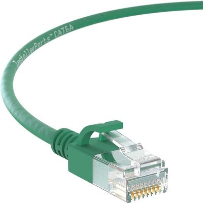 InstallerParts (50 Pack Ethernet Cable CAT6 28AWG Booted Slim Cable 6 FT Green - Professional Series - 10Gigabit/Sec Network/High Speed Internet Cable, 550MHZ