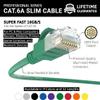 InstallerParts (50 Pack Ethernet Cable CAT6 28AWG Booted Slim Cable 6 FT Green - Professional Series - 10Gigabit/Sec Network/High Speed Internet Cable, 550MHZ view 2
