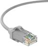 InstallerParts (10 Pack Ethernet Cable CAT6 28AWG Booted Slim Cable 1 FT Gray - Professional Series - 10Gigabit/Sec Network/High Speed Internet Cable, 550MHZ view 1