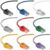 InstallerParts (10 Pack Ethernet Cable CAT6 28AWG Booted Slim Cable 1 FT Gray - Professional Series - 10Gigabit/Sec Network/High Speed Internet Cable, 550MHZ view 3