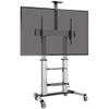 Tripp Lite Mobile TV Stand with Height-Adjusting Microbrial Resistant Crank Handle, LED/OLED/LCD Flat Screen Monitors, 60  100 Televisions, Shelf & Locking Wheels, 5-Year Warranty (DMCS60100XXCK) view 3