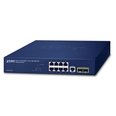 Planet GS-4210-8T2S 8-Port 10/100/1000T + 2-Port 100/1000X SFP Managed Switch