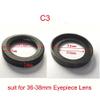 ZTBH Microscope Accessories Kit 2PCS Various Biological Stereo Microscope Telescope Use Eye Guards Microscope Slides (Color : C3) view 2
