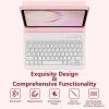 BQSS for iPad Air 11 Inch Case with Keyboard M3/M2 (2025/2024), Wireless Keyboard Case for iPad Air 10.9 Inch 5th/4th Generation (2022/2020) Detachable for iPad Pro 1st Case with Pencil Holder Pink view 3