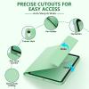 BQSS for iPad Air 11 Inch Case with Keyboard M3/M2 (2025/2024), Wireless Keyboard Case for iPad Air 10.9 Inch 5th/4th Generation (2022/2020) Detachable for iPad Pro 1st Case with Pencil Holder Green view 4