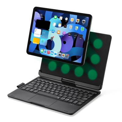 YEEHi Magic Keyboard for iPad Air 5th/4th Gen & iPad Pro 11-inch (3rd/2nd/1st Gen) with 360 Rotatable Case, Built-in Trackpad, Customizable Backlight, Bluetooth, Black
