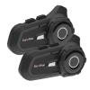 EuroFone S2 Helmet Bluetooth Headset,800meters 2 Riders Bluetooth Helmet Intercom Headset with CVC Noise Sound Quality Speakers Communication Systems Motorcycle2 Pack view 1