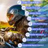 EuroFone S2 Helmet Bluetooth Headset,800meters 2 Riders Bluetooth Helmet Intercom Headset with CVC Noise Sound Quality Speakers Communication Systems Motorcycle2 Pack view 4