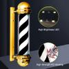 ZZYYZZ 25" Barber Pole Light, Gold Barble Pole, for Indoor Outdoor Outside view 3