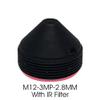 HD 3.0Megapixel 3MP 2.8mm Pinhole Lens with IR Fliter for CCTV Camera Mount 12 * 0.5 Iris F2.0 1/2.7" Image Format view 3