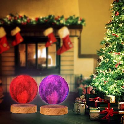 VGAzer Floating Moon Lamp Floating and Spinning in Air Freely 16 Colors LED Lights with Remote,Decorative Light for Kids Lover Friends