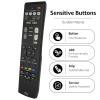 Replacement Remote Control RAV531 ZP35470 sub RAV549 Compatible for Yamaha AV Receiver HTR-3071 HTR-4071 HTR-3069 RX-V379BL RX-V381BL TSR-5790BL YHT-3920BL YHT-4920BL view 3