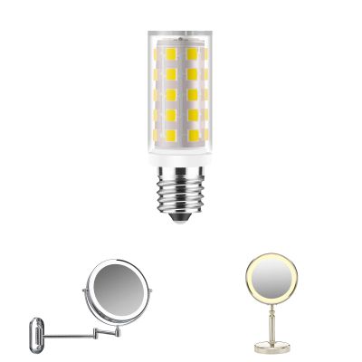 Yucclim No Flicker Double-Sided Mirror Bulb 40W Equivalent for Conair & Jerdon Makeup Mirrors, 1PCS Natural White