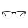 OOAVR AI Bluetooth Glasses,New Wireless Bluetooth Smart Audio Glasses with Speakers,Men's/Women's Indoor and Outdoor Entertainment Smart Glasses,Including 2 Magnetic Charging Wires(Silver,Clear) view 1