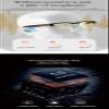 OOAVR AI Bluetooth Glasses,New Wireless Bluetooth Smart Audio Glasses with Speakers,Men's/Women's Indoor and Outdoor Entertainment Smart Glasses,Including 2 Magnetic Charging Wires(Silver,Clear) view 2