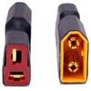 Yiqigou 2 Pairs Wireless XT60 Plug Male Female Connector to Deans T Plug Male Female Connector Conversion Adapter view 2