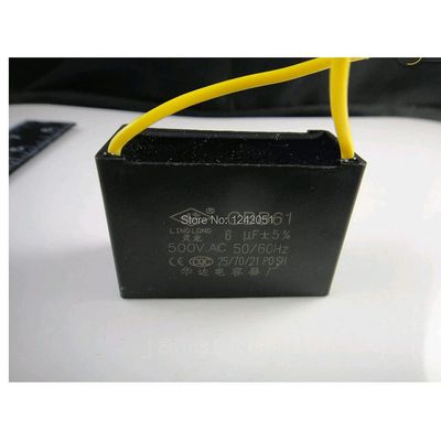10pcs Fan Capacitor Metallized Capacitor Start Capacitor CBB61 500VAC 6.0uF