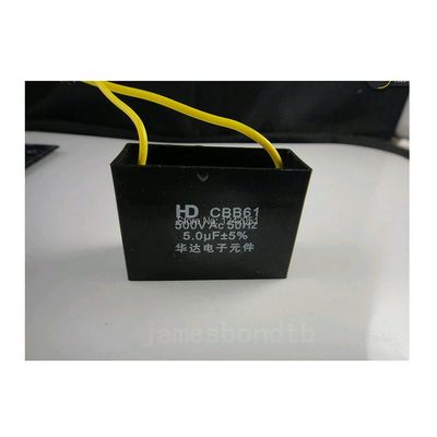 10pcs Fan Capacitor Metallized Capacitor Start Capacitor CBB61 500VAC 5.0uF