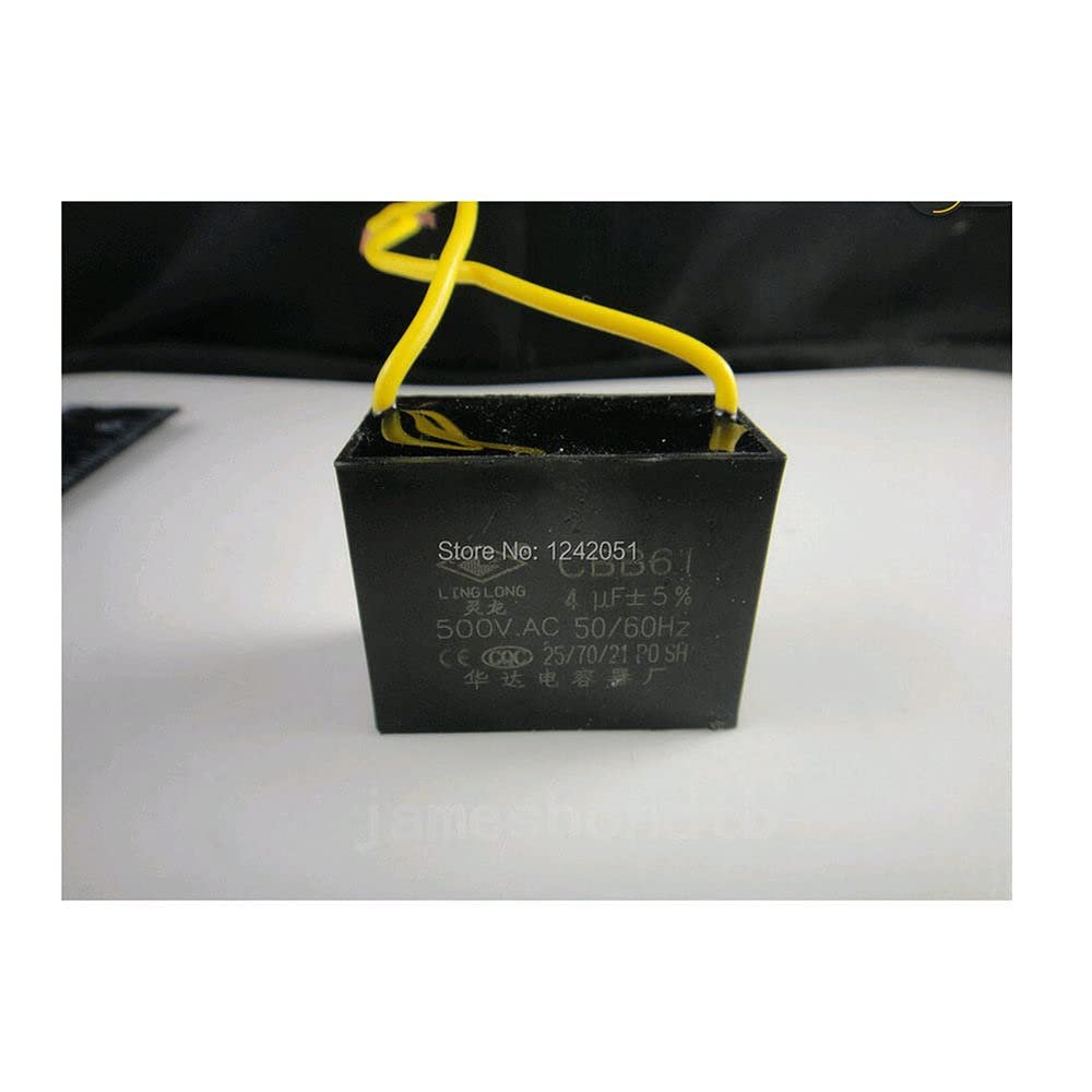 10pcs Fan Capacitor Metallized Capacitor Start Capacitor CBB61 500VAC 4.0uF