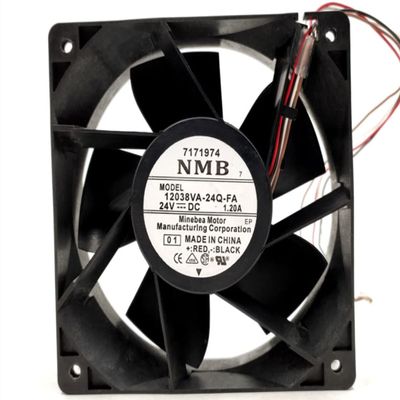 12038VA-24Q-FA 120x120x38mm 24V 1.2A 4800RPM 180CFM NMB 4-Wire Cooling Fan