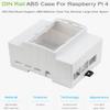 Raspberry Pi 4 Case, DIN Rail ABS Case for Raspberry Pi 4, Large Inner Space, Injection Moduling view 3