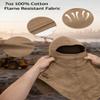 Flame Resistant FR Flex-fit Balaclava - 100% Cotton Knit - 7 oz (Khaki) view 3