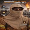 Flame Resistant FR Flex-fit Balaclava - 100% Cotton Knit - 7 oz (Khaki) view 4