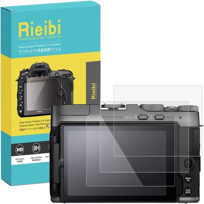 (3 Packs) Rieibi Screen Protector for Fujifilm X-A7 Digital Camera, 0.33mm 9H Hardness Tempered Glass Film for Fuji XA7 Anti-Fingerprint Anti-Scratch Ultra-Clear
