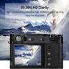 (3 Packs) Rieibi Screen Protector for Fujifilm X-A7 Digital Camera, 0.33mm 9H Hardness Tempered Glass Film for Fuji XA7 Anti-Fingerprint Anti-Scratch Ultra-Clear view 4