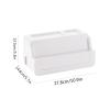 Cable Management Box Multifunctional Cable Management Box Power Strip Storage Box Home Cable Power Plug Storage Box with Phone Holder 10.9*5.7*5.3 InchesABS for TV Computer Hide Power Strips Cords view 2