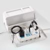 Cable Management Box Multifunctional Cable Management Box Power Strip Storage Box Home Cable Power Plug Storage Box with Phone Holder 10.9*5.7*5.3 InchesABS for TV Computer Hide Power Strips Cords view 4
