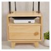 Cable Management Box Wooden Router Storage Box Cable Management Boxes Organizer with High Feet Cable Power Plug Storage Box, Magnetic Door Stop and Stainless Steel Hinge for TV Computer Hide Power Str view 1