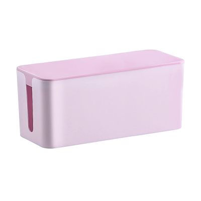 Cable Management Box Multifunctional Cable Management Box Power Board Storage Box Desktop Plastic Organizer for Cable and Cord Management, Storage and Holder for TV Computer Hide Power Strips Cords