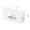 Cable Management Box Removable Cable Management Boxes Organizer Household Cable Power Plug Storage Box Cable Organizer Box with Phone Stand, White/grey for TV Computer Hide Power Strips Cords view 2