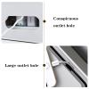 Cable Management Box Removable Cable Management Boxes Organizer Household Cable Power Plug Storage Box Cable Organizer Box with Phone Stand, White/grey for TV Computer Hide Power Strips Cords view 3