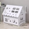 Cable Management Box Multifunctional Cable Management Box Desktop Router Storage Box Creative House Shape Cord Organizer Box to Hide & Conceal Power Strips for TV Computer Hide Power Strips Cords view 2