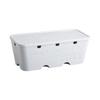 Cable Management Box Simple Power Strip Storage Box Desktop Wire Management Socket Case Safety Tidy Organizer for Wires Cables Extension Sockets Chargers and Plugs for TV Computer Hide Power Strips Co