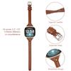Minyee Compatible with Fitbit Versa 4/Versa 3/Sense 2/Sense Band for Women, Slim & Thin Leather Straps Bracelet Wristband for Fitbit Versa 4/ Fitbit Sense Smartwatch, Brown view 2