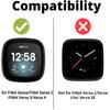 Minyee Compatible with Fitbit Versa 4/Versa 3/Sense 2/Sense Band for Women, Slim & Thin Leather Straps Bracelet Wristband for Fitbit Versa 4/ Fitbit Sense Smartwatch, Brown view 4