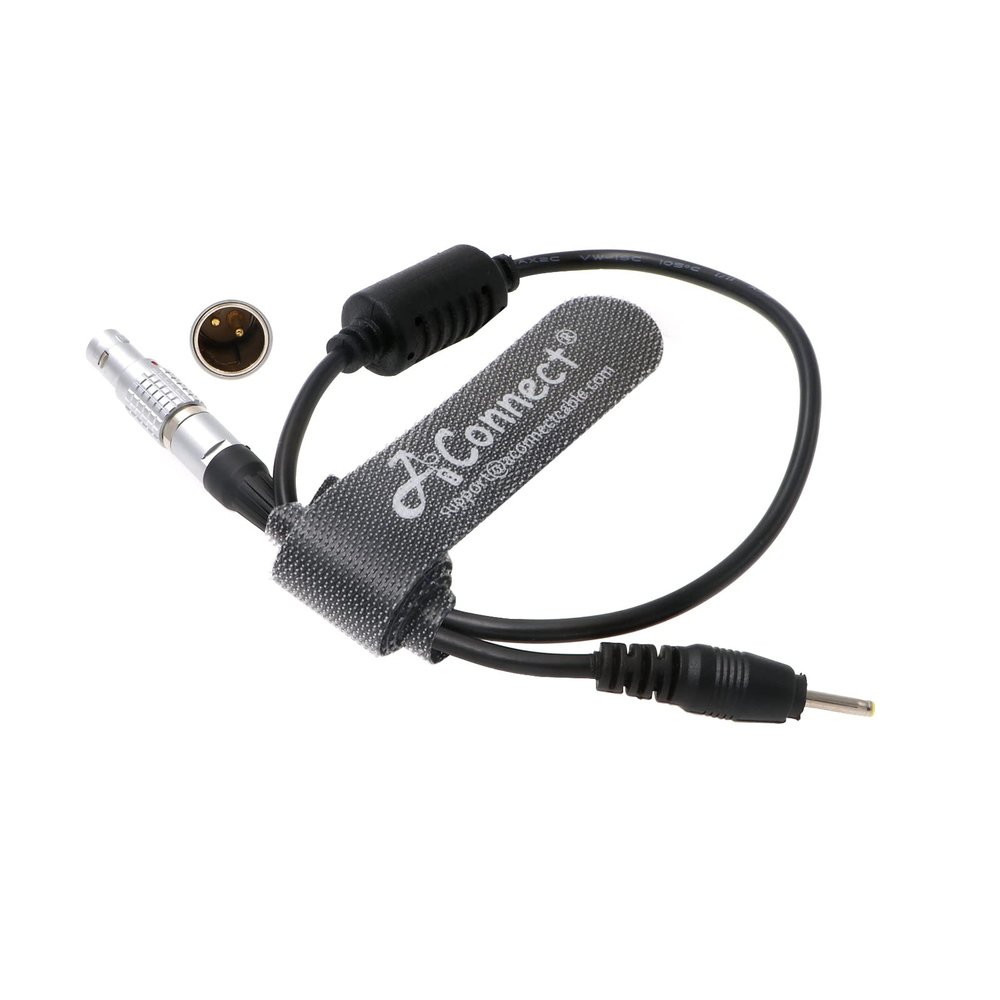 AConnect DC Cable for Alexa 2.5 0.7mm DC to 2 Pin Male Cord 12inches