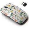 2.4G Wireless Mouse with Cute Pattern Design for All Laptops and Desktops with Nano Receiver - Creative Childish Cute view 1