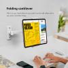 BEWISER Adjustable Tablet Wall Mount Holder, Swivel 360 Rotating, Compatible with 4.7-12.9 inch Devices, High-Grade Aluminium Alloy, White view 2