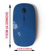 2.4G Wireless Mouse with Cute Pattern Design for All Laptops and Desktops with Nano Receiver - Dark Slate Gray Dodger Blue view 2