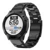 Abanen Titanium Watch Band for Garmin Fenix 8 47mm/epix Pro 47mm, Quick Fit 22mm Titanium Metal Wristband with Stainless Steel Buckle for Fenix 7/6/5,Approach S62 (Black) view 2