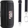 co2CREA Soft Silicone Case Replacement for JBL Flip 6 Portable Bluetooth Speaker (Black Case) view 2